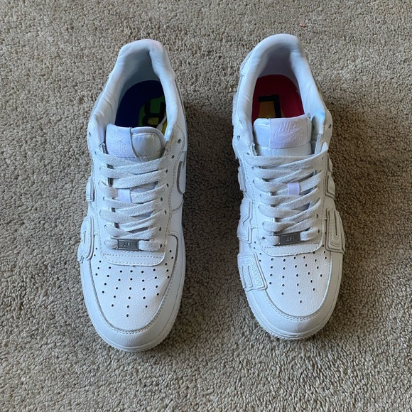 Nike White Sneakers with Multicolor Accents - Picture 1 of 6